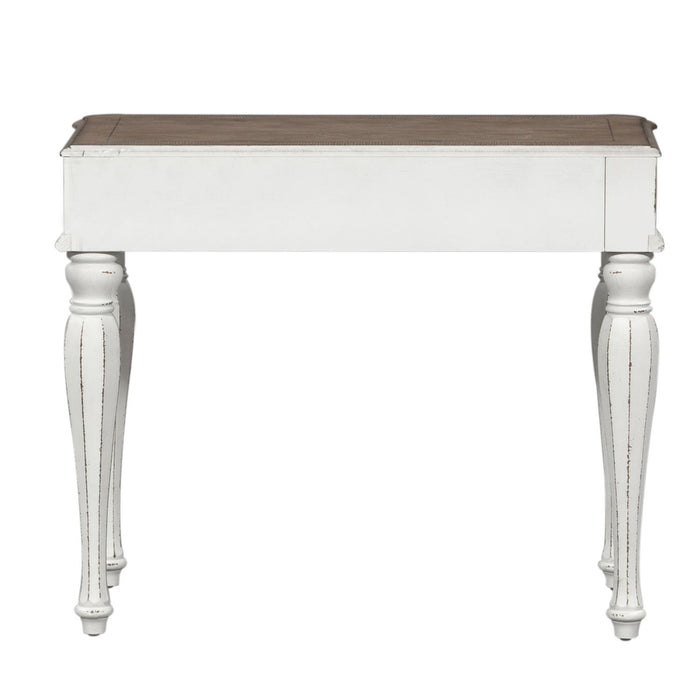 Magnolia Manor Accent Vanity Desk in Antique White - Furniture 4 Less (Jacksonville, NC)