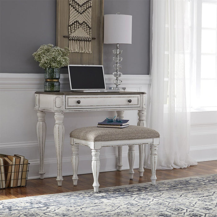 Liberty Magnolia Manor Accent Vanity Desk in Antique White - Furniture 4 Less (Jacksonville, NC)