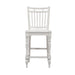 Liberty Furniture Magnolia Manor Spindle Back Counter Chair in Antique White - Furniture 4 Less (Jacksonville, NC)