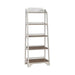 Magnolia Manor Leaning Pier Bookcase in Antique White & Weathered Bark - Furniture 4 Less (Jacksonville, NC)