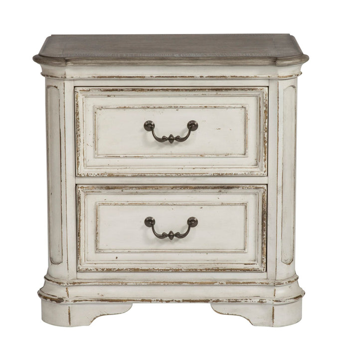 Magnolia Manor King Panel Bed, Dresser & Mirror, Night Stand - Furniture 4 Less (Jacksonville, NC)
