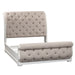 Magnolia Manor King Uph Sleigh Bed - Furniture 4 Less (Jacksonville, NC)