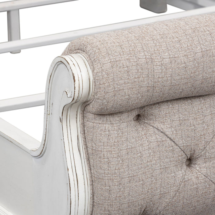 Magnolia Manor King Uph Sleigh Bed - Furniture 4 Less (Jacksonville, NC)