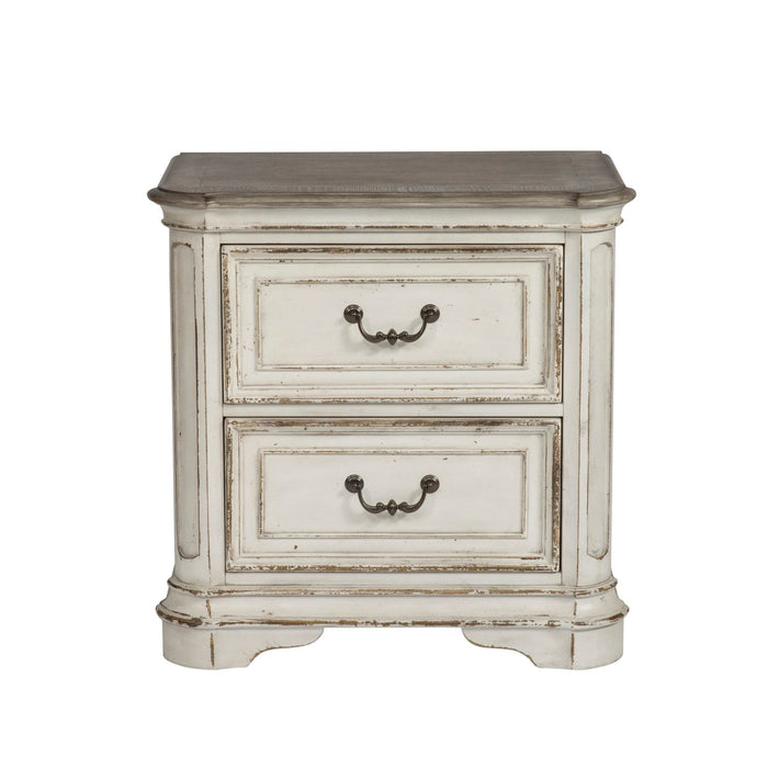 Magnolia Manor Queen Uph Bed, Dresser & Mirror, Night Stand - Furniture 4 Less (Jacksonville, NC)