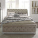 Liberty Magnolia Manor King Upholstered Sleigh Bed in Antique White - Furniture 4 Less (Jacksonville, NC)
