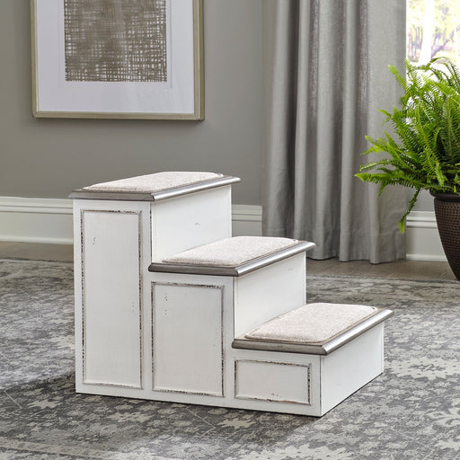 Magnolia Manor Pet Steps in Antique White image