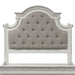 Liberty Magnolia Manor King Upholstered Panel Headboard in Antique White - Furniture 4 Less (Jacksonville, NC)