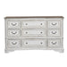 Magnolia Manor Leg 9 Drawer Dresser in Antique White - Furniture 4 Less (Jacksonville, NC)