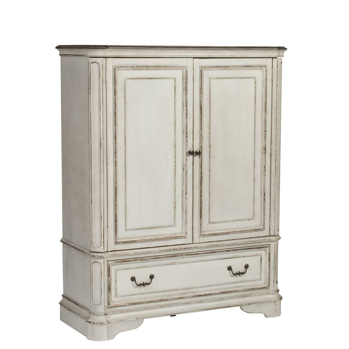 Magnolia Manor Door Chest in Antique White - Furniture 4 Less (Jacksonville, NC)