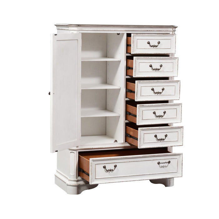 Magnolia Master Chest Manor in Antique White - Furniture 4 Less (Jacksonville, NC)