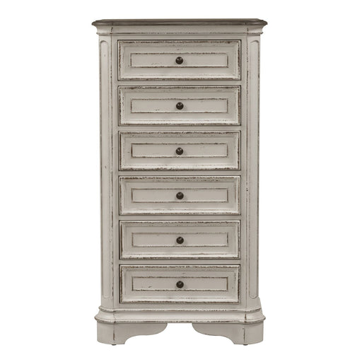 Magnolia Manor Lingerie Chest in Antique White - Furniture 4 Less (Jacksonville, NC)