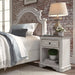 Magnolia Manor 1 Drawer Night Stand in Antique White - Furniture 4 Less (Jacksonville, NC)