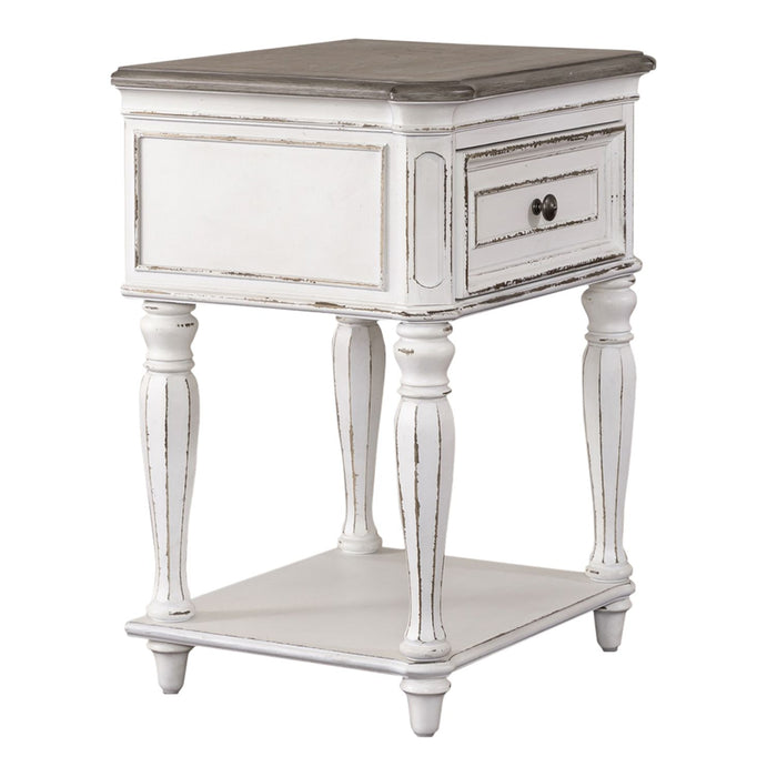 Magnolia Manor Leg Nightstand in Antique White - Furniture 4 Less (Jacksonville, NC)