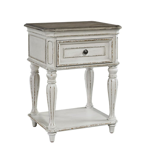 Liberty Magnolia Manor Leg Nightstand in Antique White - Furniture 4 Less (Jacksonville, NC)