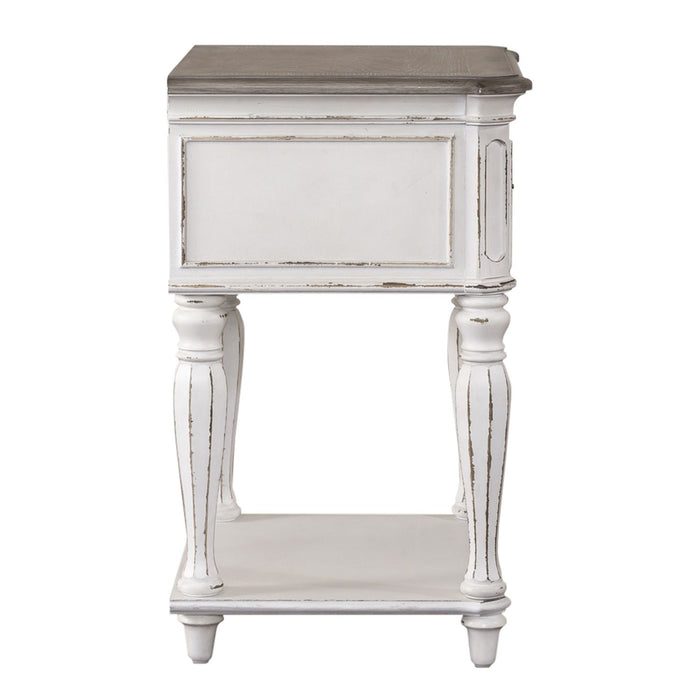 Magnolia Manor Leg Nightstand in Antique White - Furniture 4 Less (Jacksonville, NC)