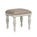 Magnolia Manor Vanity Stool in Antique White - Furniture 4 Less (Jacksonville, NC)