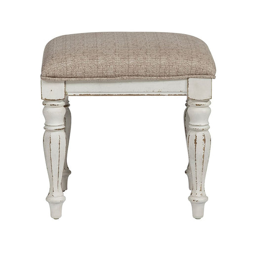 Liberty Magnolia Manor Vanity Stool in Antique White - Furniture 4 Less (Jacksonville, NC)