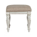 Magnolia Manor Vanity Stool in Antique White - Furniture 4 Less (Jacksonville, NC)