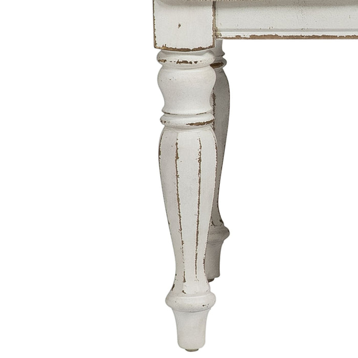Magnolia Manor Vanity Stool in Antique White - Furniture 4 Less (Jacksonville, NC)