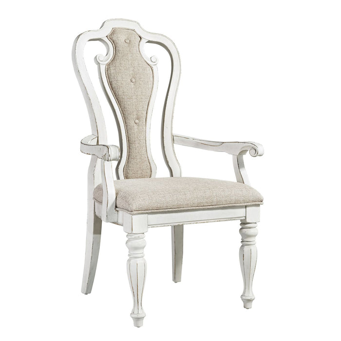 Magnolia Manor Splat Back Uph Arm Chair (RTA) - Furniture 4 Less (Jacksonville, NC)