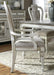 Liberty Furniture Magnolia Manor Upholstered Splat Back Arm Chair in Antique White (Set of 2) - Furniture 4 Less (Jacksonville, NC)