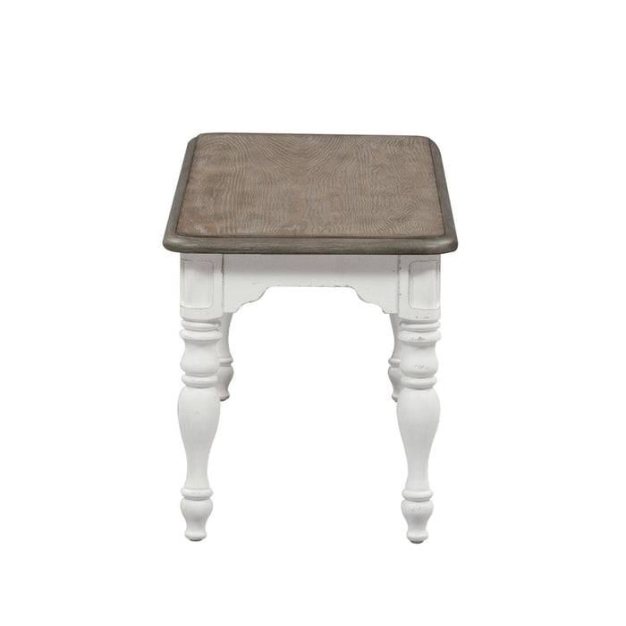 Magnolia Manor Dining Bench (RTA) in Antique White - Furniture 4 Less (Jacksonville, NC)