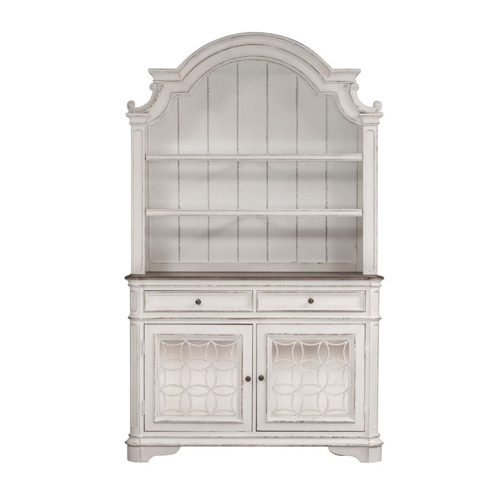 Magnolia Manor Hutch in Antique White - Furniture 4 Less (Jacksonville, NC)