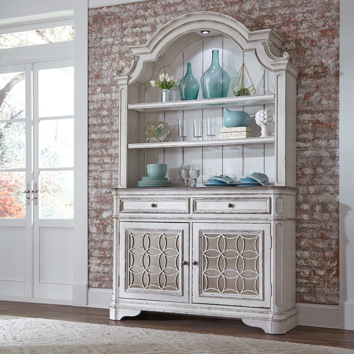 Magnolia Manor Hutch in Antique White - Furniture 4 Less (Jacksonville, NC)