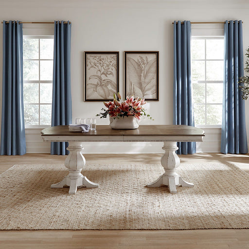 Magnolia Manor Double Pedestal Table Set - Furniture 4 Less (Jacksonville, NC)