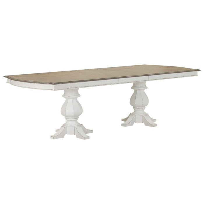Magnolia Manor Double Pedestal Table Set - Furniture 4 Less (Jacksonville, NC)