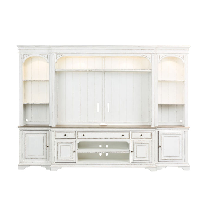 Magnolia Manor Entertainment Center with Piers - Furniture 4 Less (Jacksonville, NC)