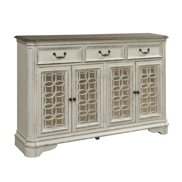Liberty Furniture Magnolia Manor Hall Buffet in Antique White - Furniture 4 Less (Jacksonville, NC)