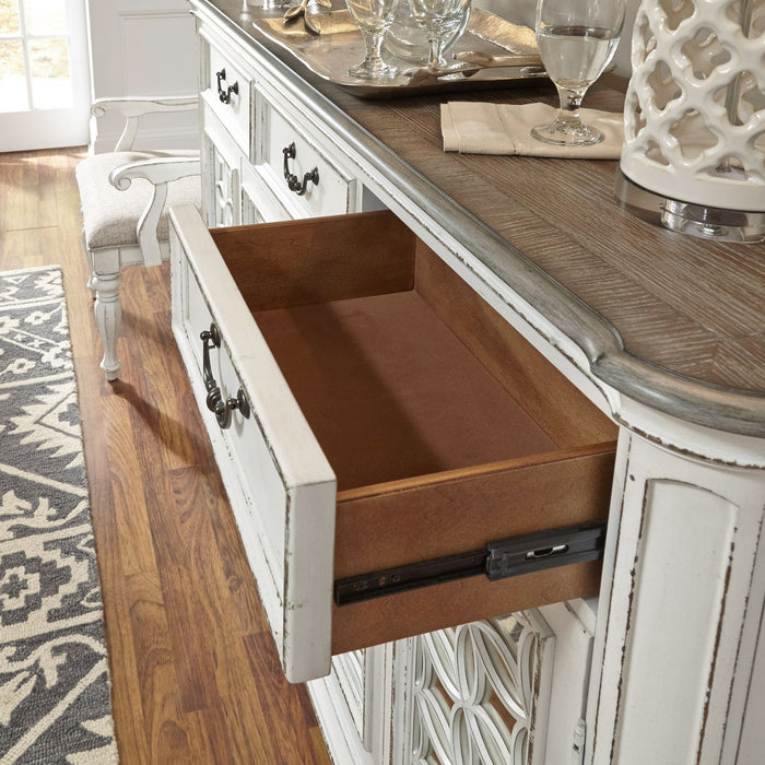 Magnolia Manor Hall Buffet in Antique White - Furniture 4 Less (Jacksonville, NC)