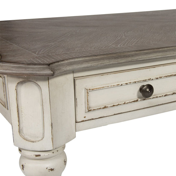 Liberty Magnolia Manor Writing Desk in Antique White - Furniture 4 Less (Jacksonville, NC)