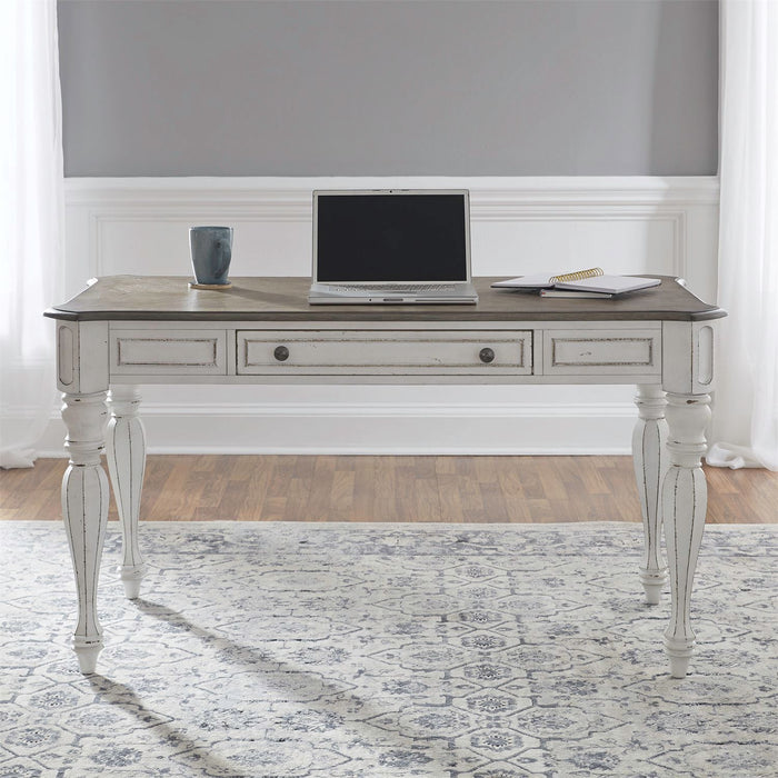 Magnolia Manor Lift Top Writing Desk in Antique White - Furniture 4 Less (Jacksonville, NC)