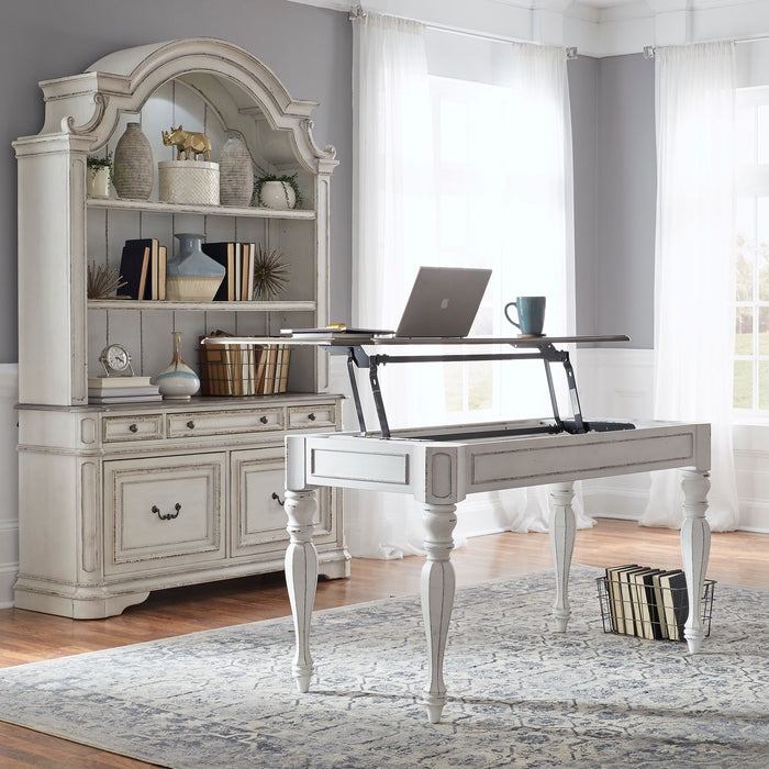 Magnolia Manor Lift Top Writing Desk in Antique White - Furniture 4 Less (Jacksonville, NC)