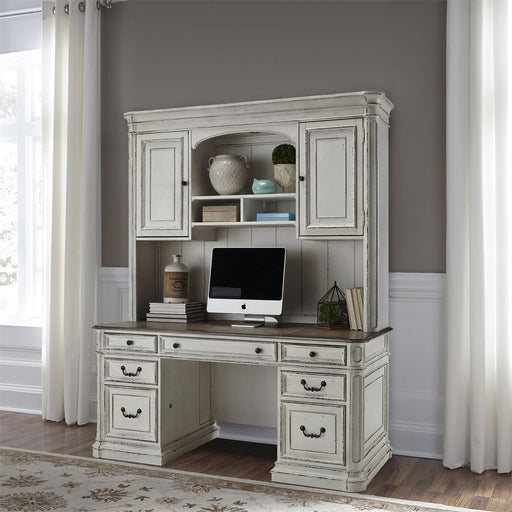 Liberty Magnolia Manor Credenza in Antique White - Furniture 4 Less (Jacksonville, NC)
