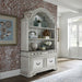 Liberty Magnolia Manor Credenza with Hutch in Antique White - Furniture 4 Less (Jacksonville, NC)
