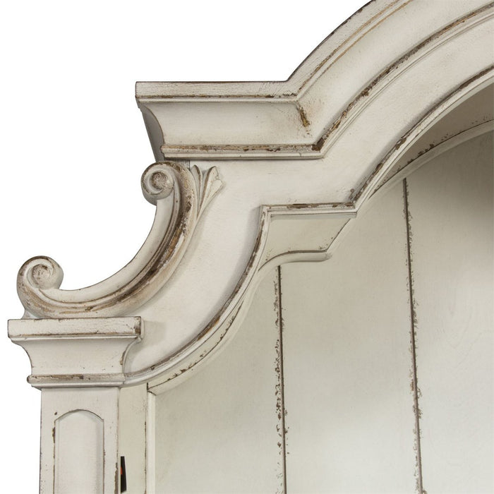 Liberty Magnolia Manor Credenza with Hutch in Antique White - Furniture 4 Less (Jacksonville, NC)