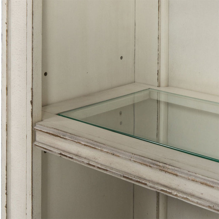 Liberty Magnolia Manor Credenza with Hutch in Antique White - Furniture 4 Less (Jacksonville, NC)