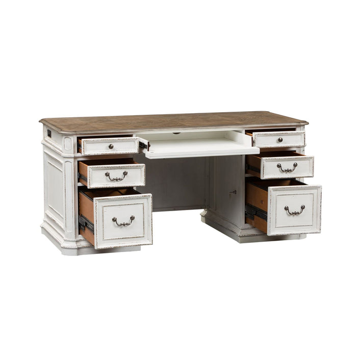 Magnolia Manor Complete 5 Piece Desk - Furniture 4 Less (Jacksonville, NC)