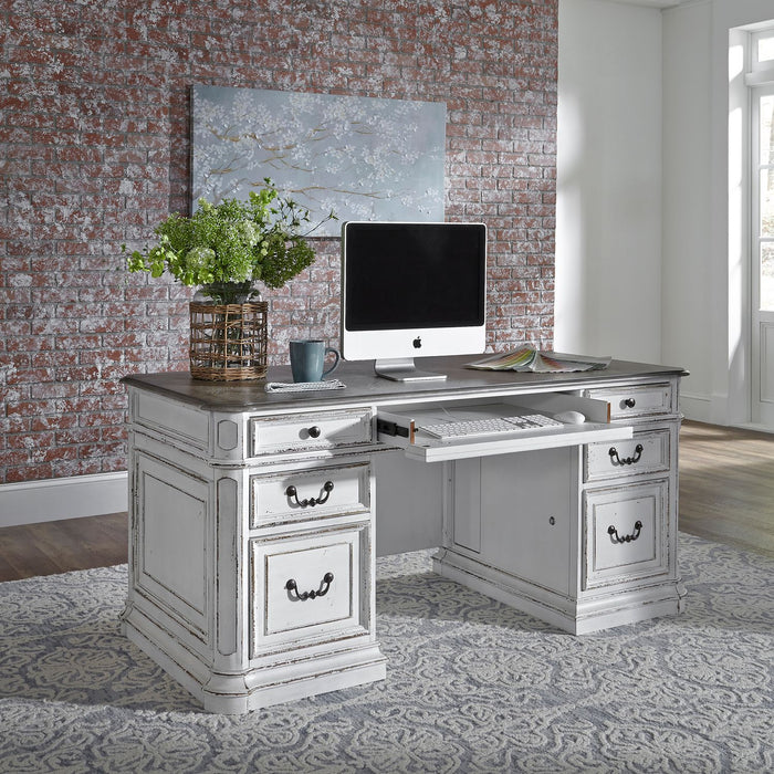 Magnolia Manor Complete 5 Piece Desk - Furniture 4 Less (Jacksonville, NC)