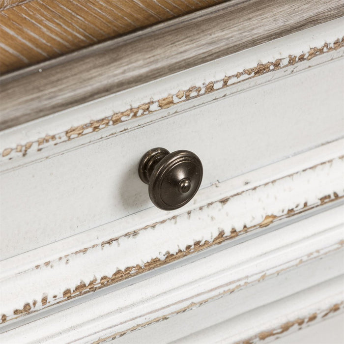 Liberty Magnolia Manor Jr Executive Desk in Antique White 244-HOJ-DSK - Furniture 4 Less (Jacksonville, NC)