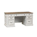 Liberty Magnolia Manor Jr Executive Desk in Antique White 244-HOJ-DSK - Furniture 4 Less (Jacksonville, NC)