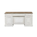 Liberty Magnolia Manor Jr Executive Desk in Antique White 244-HOJ-DSK - Furniture 4 Less (Jacksonville, NC)