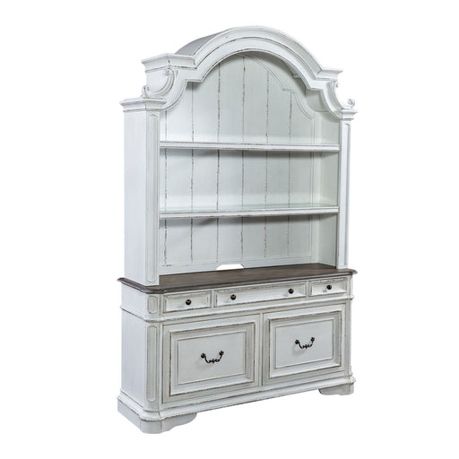 Magnolia Manor Opt Credenza & Hutch - Furniture 4 Less (Jacksonville, NC)