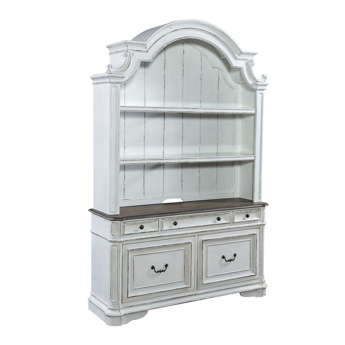 Magnolia Manor Opt Credenza & Hutch - Furniture 4 Less (Jacksonville, NC)