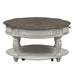 Liberty Magnolia Manor Round Cocktail Table in Antique White - Furniture 4 Less (Jacksonville, NC)