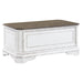 Magnolia Manor Storage Trunk in Antique White - Furniture 4 Less (Jacksonville, NC)