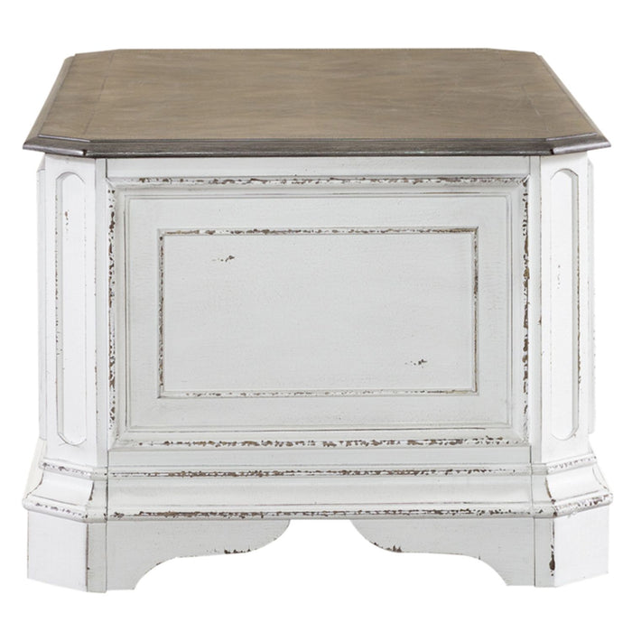 Magnolia Manor Storage Trunk in Antique White - Furniture 4 Less (Jacksonville, NC)